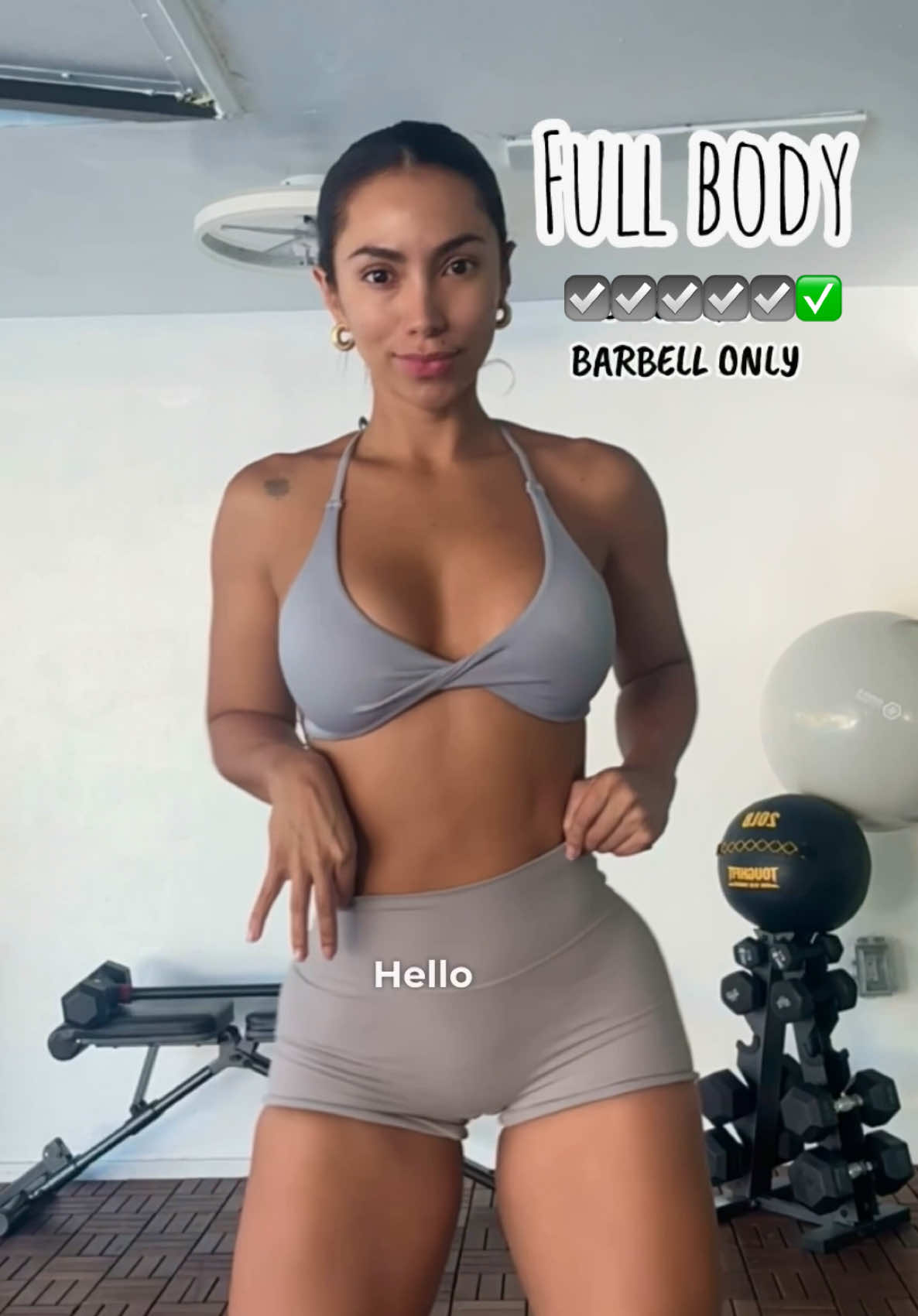 #barbellchallenge #barbellworkout #strength #foryoupage #workoutroutine 
