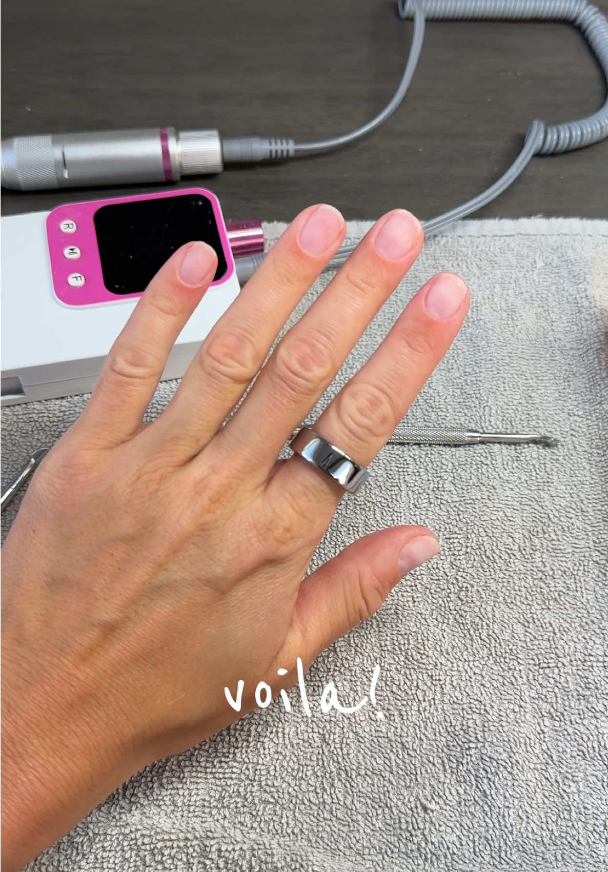 full gel extension removal at home 💕 2+ weeks of growth and so ready for a fresh set #gelxremoval #nailsathome #nailcare #gelextensions #nailcareroutine 