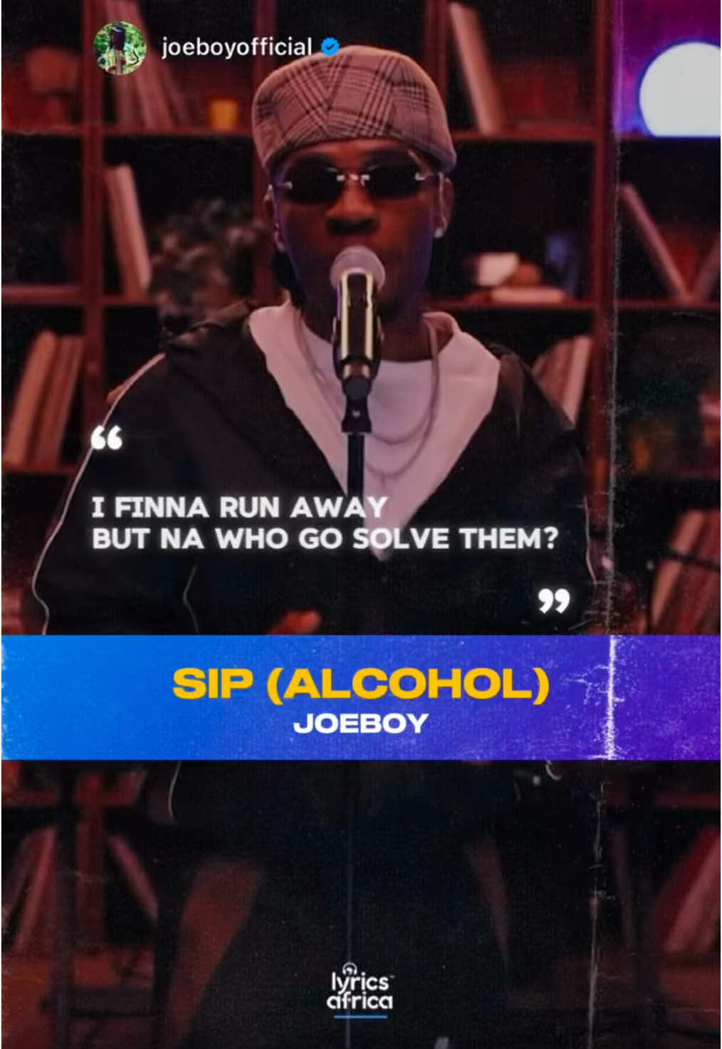 Joeboy - Sip (Lyrics) #lyricsafrica #joeboy #sip #naijalyrics #afrobeats #fyp #fypシ #liveperformance #foryoupage #trending #newmusic #viral #foryou #lyricsvideo #tiktoknigeria