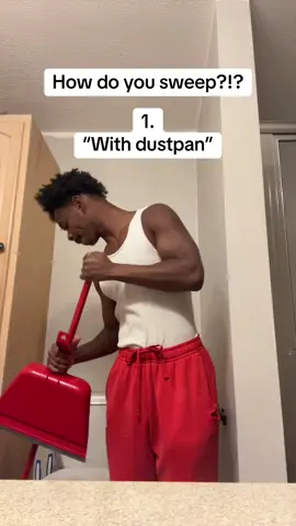 How do you sweep?!? 🧹 #dustpan #foryoupage #viral #trending #iykyk 