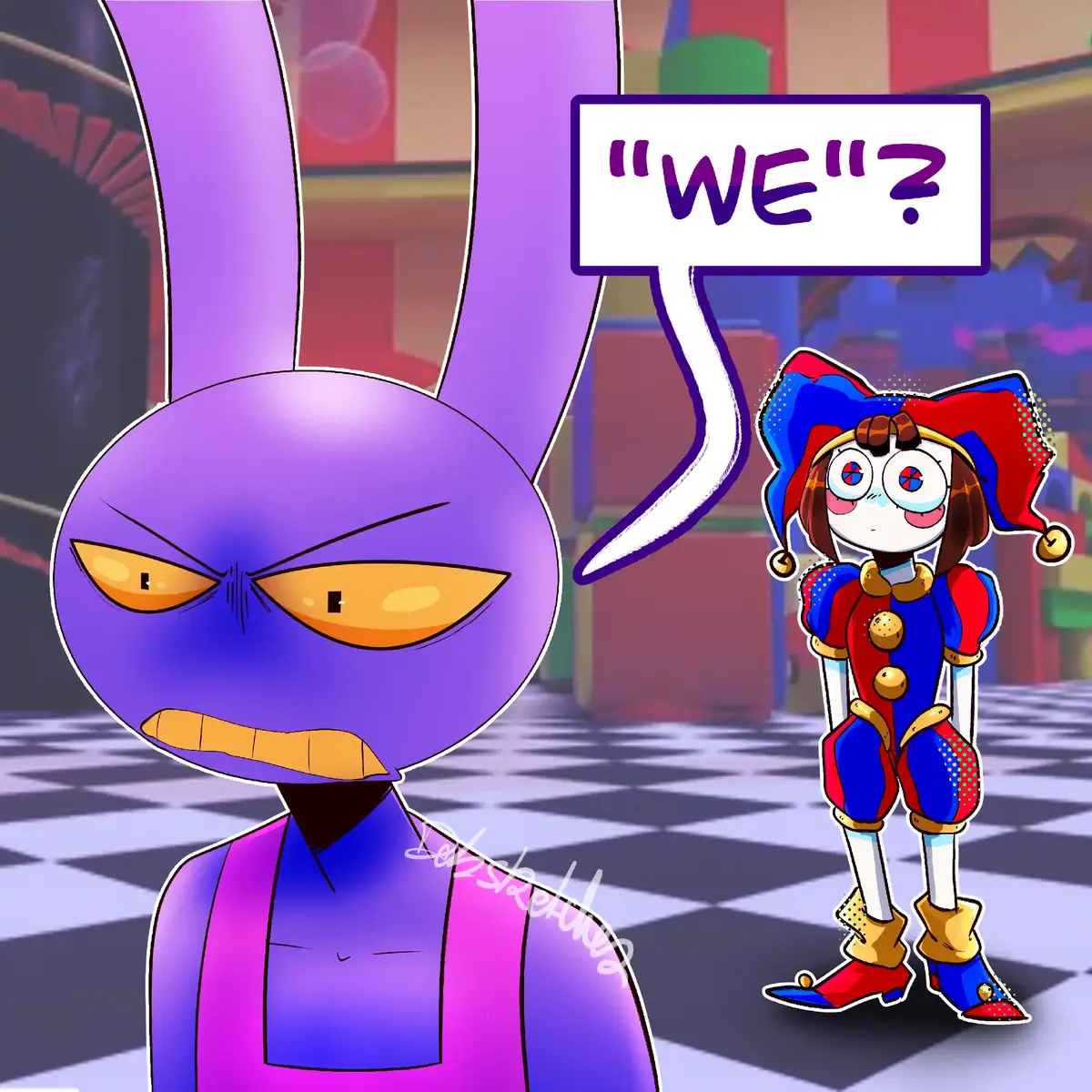 [please don't repload my art thanks] #FunnyBunny #TADC #theamazingdigitalcircus #pomni #jax 