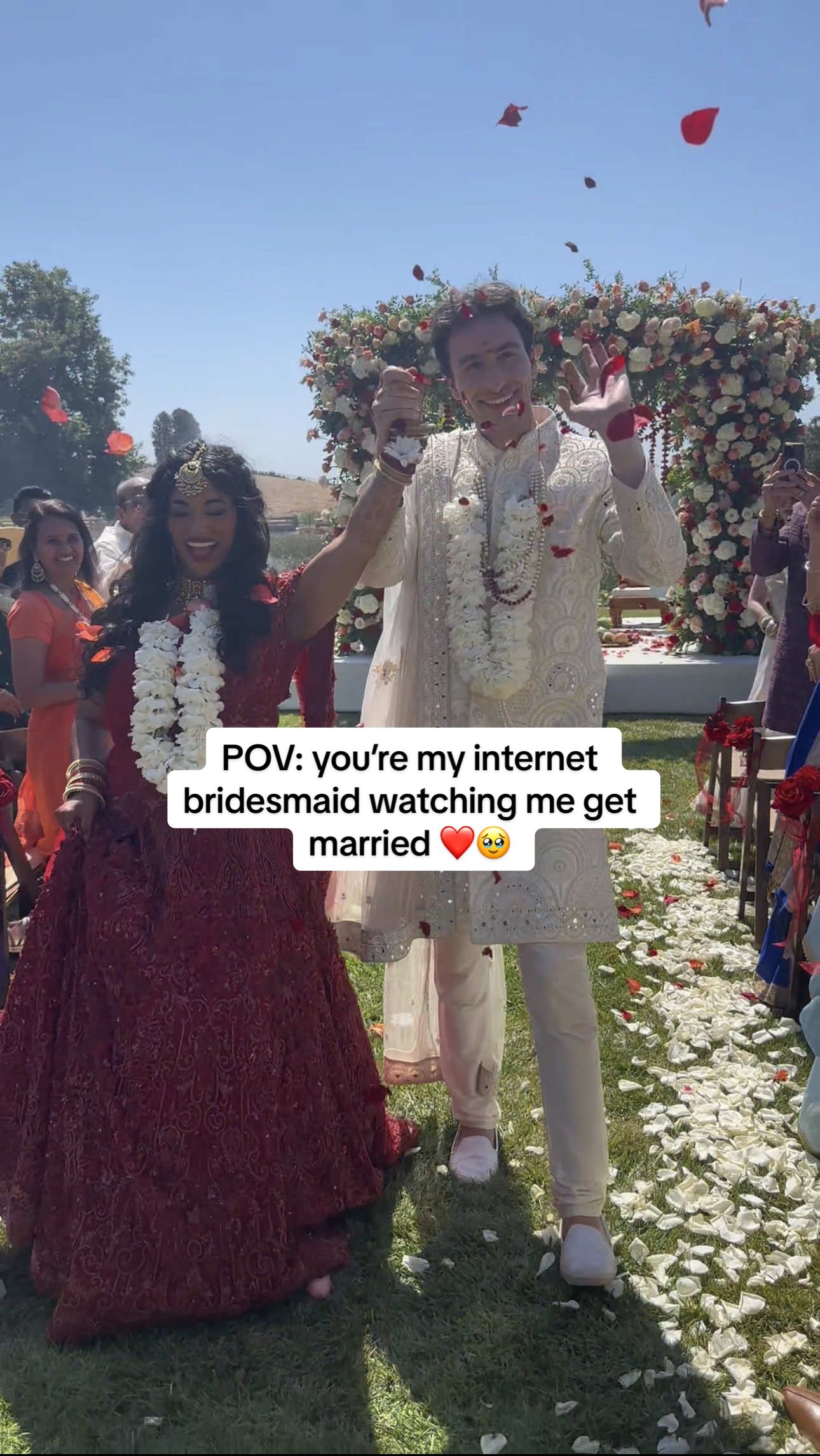 Thank you to all my internet bridesmaids for being a part of my journey ♥️🥹 I appreciate you all so much!!  #wedding2025 #desiwedding #bride 