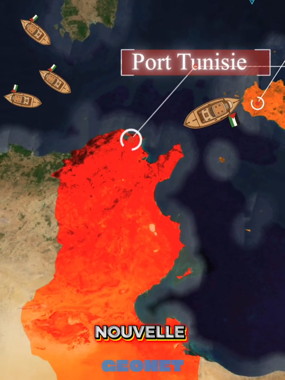 Depuis Barcelone vers Gaza : plus de 40 navires et 300 personnes de 44 pays, avec des personnalités mondiales à bord, forment la Flottille de la Résistance — rejointe bientôt par la Sicile et la Tunisie, seul pays arabe à ouvrir ses ports, tandis que le Maroc, l’Algérie et la Libye ferment les leurs — une mission historique pour ouvrir un couloir humanitaire maritime, briser le blocus et mettre fin à l’épreuve de Gaza malgré les incertitudes de la mer et la cruauté de la politique. #tunisie #maroc #algerie #tunisia🇹🇳 #tunisia 
