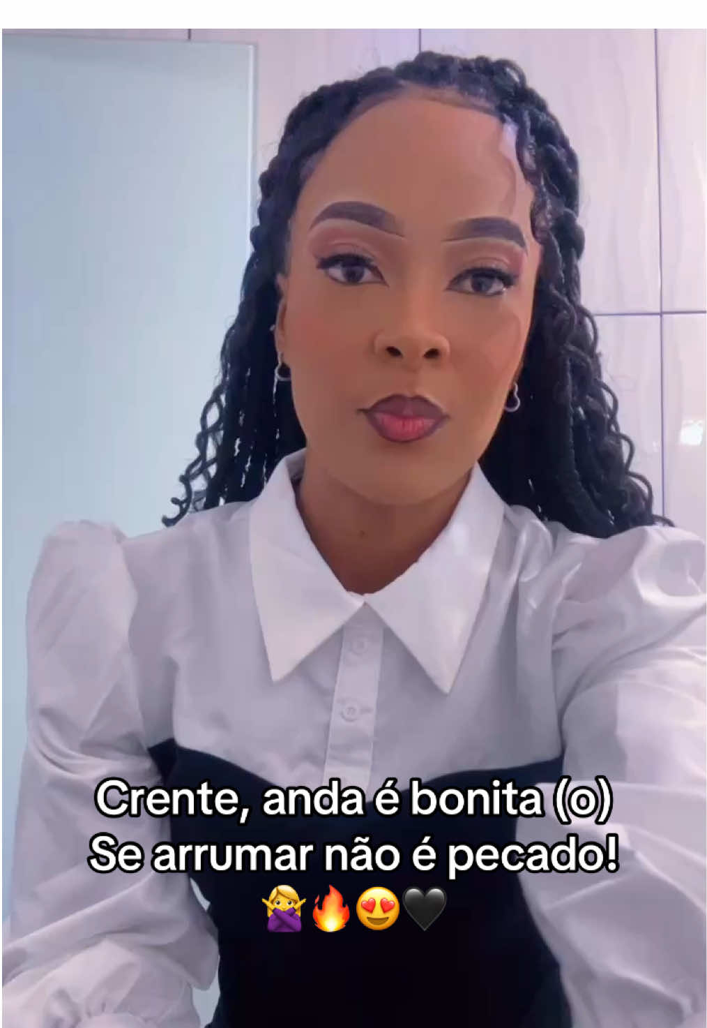 🙅‍♀️🔥🖤#crentenotiktok #crenteelegantes #crenteungidopordeus #transformadaporcristo #meninacristaã 