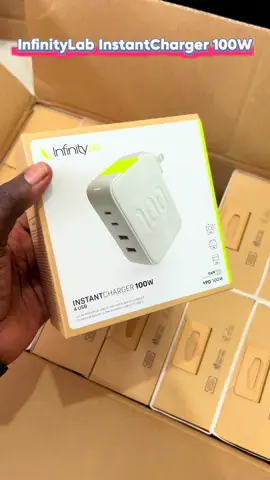 🔌 InfinityLab InstantCharger 100W Un seul chargeur pour tous vos appareils ! ✅ 4 ports (2 USB-C + 2 USB-A) ✅ Charge ultra-rapide jusqu’à 100W ⚡ ✅ Compact & sécurisé (GaN Technology) ✅ Idéal pour téléphone, tablette, PC portable 💻 Voyagez léger, chargez tout à  la fois ✈️ Le chargeur intelligent et puissant qui remplace tous vos adaptateurs. • Puissance totale : 100W • Ports : 2 × USB-C (jusqu’à 100W chacun) + 2 × USB-A (15W chacun) • Technologie GaN : format compact, efficacité énergétique élevée • Compatibilité universelle : smartphones, tablettes, écouteurs, PC portables • Sécurité intégrée : protection contre surchauffe, surtension et surcourant • Accessoires inclus : 3 prises interchangeables (EU/US/UK) + housse de transport ‼️Un seul chargeur pour tout, à la maison, bureau et en voyage. #infinitylabinstantcharger100w #harman #toniosmart #chargeur100w #infinitylab