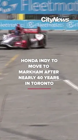 The Honda Indy is moving to Markham in 2026 after a near 40-year streak at Toronto's Exhibition Place. #FYP #HondaIndy