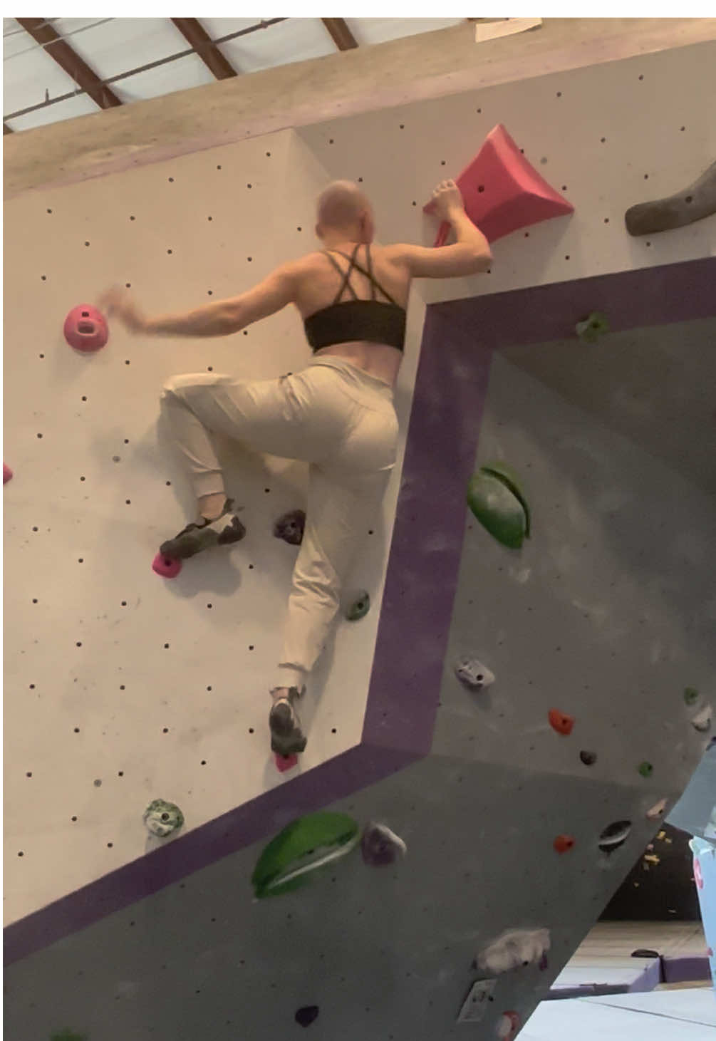 Softer v5 climb #foryoupage #bouldering #rockclimbing #catpersonality 
