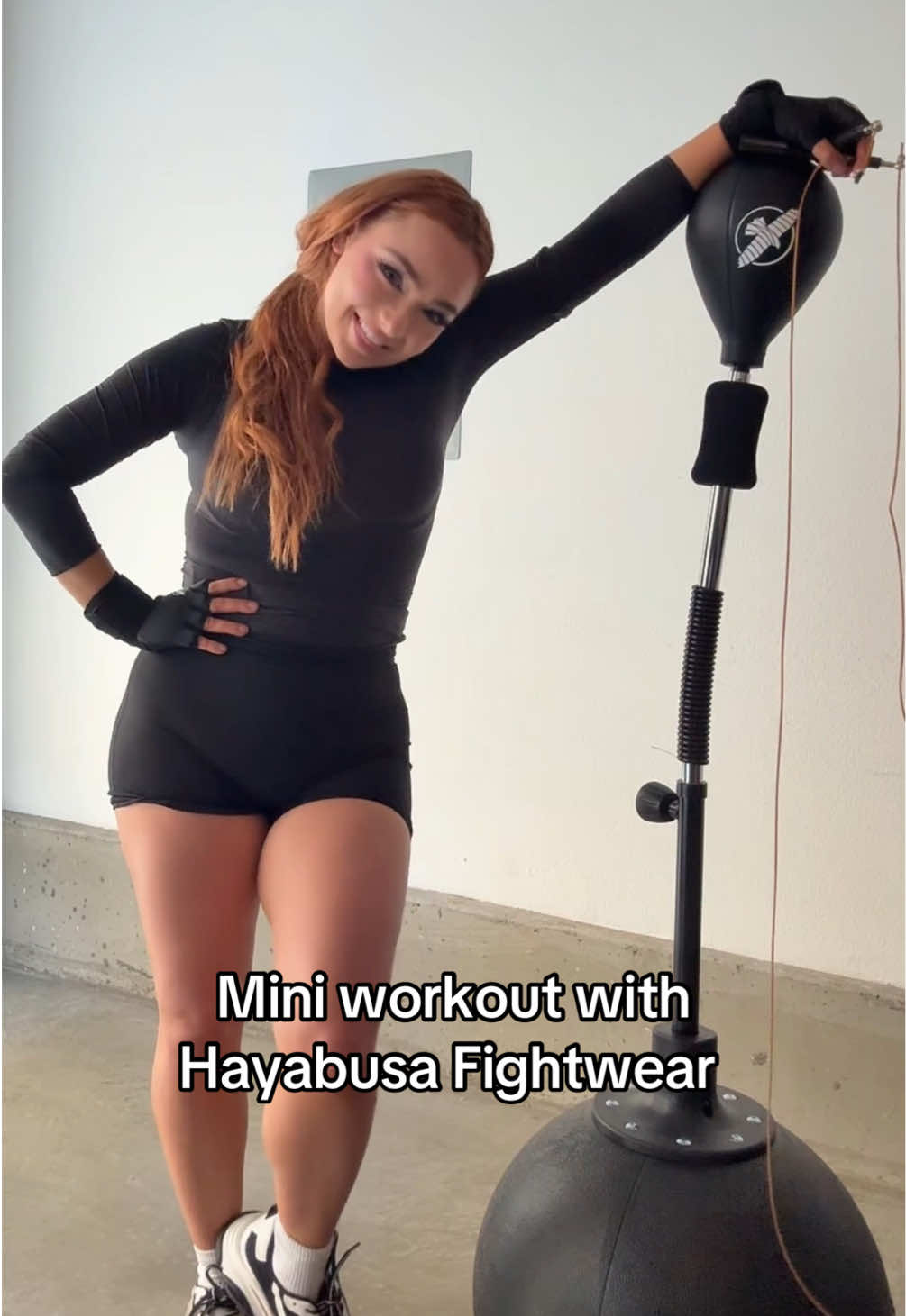 Finally finished setting up my little home gym thanks to @Hayabusa Fight! So grateful for the gear and excited to start training from home ✨🏋️‍♀️ #HayabusaFightWear #HomeGym #AtHomeWorkout