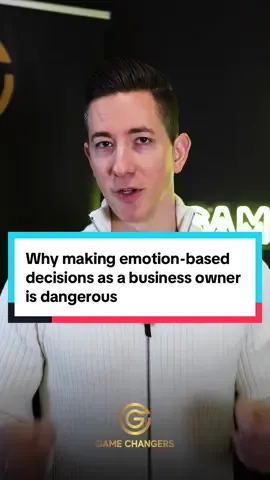 Why making emotion-based decisions as a business owner is dangerous 
‌ \#GameChangers #decisions #business #advice #rei          