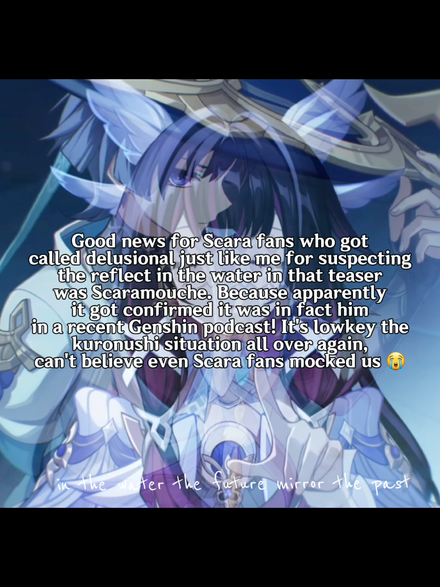 @𓆩𝐇𝐀𝐕𝐘𓆪 | scara.com !! ☂️ < the video I suspected it was Scara reflection as well as the theories regarding it #scaramouchegenshinimpact  #wanderergenshinimpact #scaranation #fyp #GenshinImpact #HoYoCREATORS #scarastral #scaraspberry