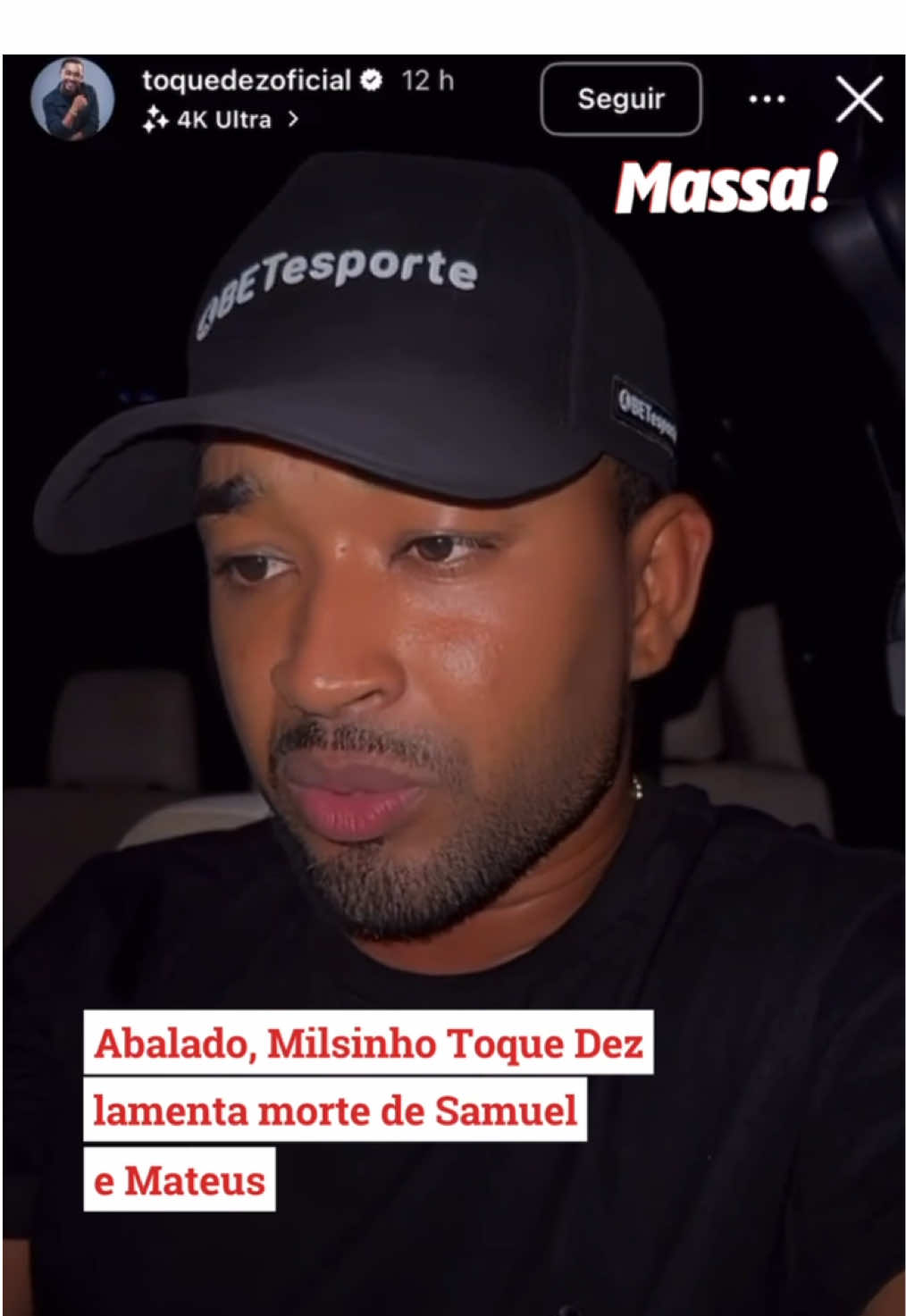 O cantor Milsinho Toque Dez lamentou a morte dos irmãos Samuel e Mateus. Com apenas 17 e 14 anos, os jovens morreram após um grave acidente na noite de segunda-feira (1º), na BR-101. Os garotos eram fãs do artista e ganharam visibilidade nas redes sociais depois que ele publicou um vídeo da dupla no Instagram. 📲 Siga o @jornalmassaoficial  📹 Reprodução | @toquedezoficial  #massa #grupoatarde #salvador #bahia #tiktoknews 