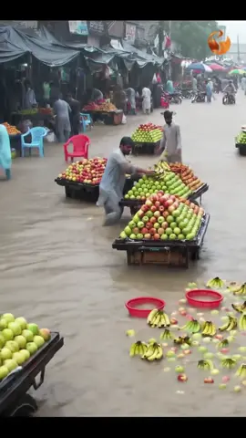 AI flood vlog #LahoreFloods #PakistanMonsoon #FloodedMarket #HeavyRainPakistan #ClimateCrisis 
