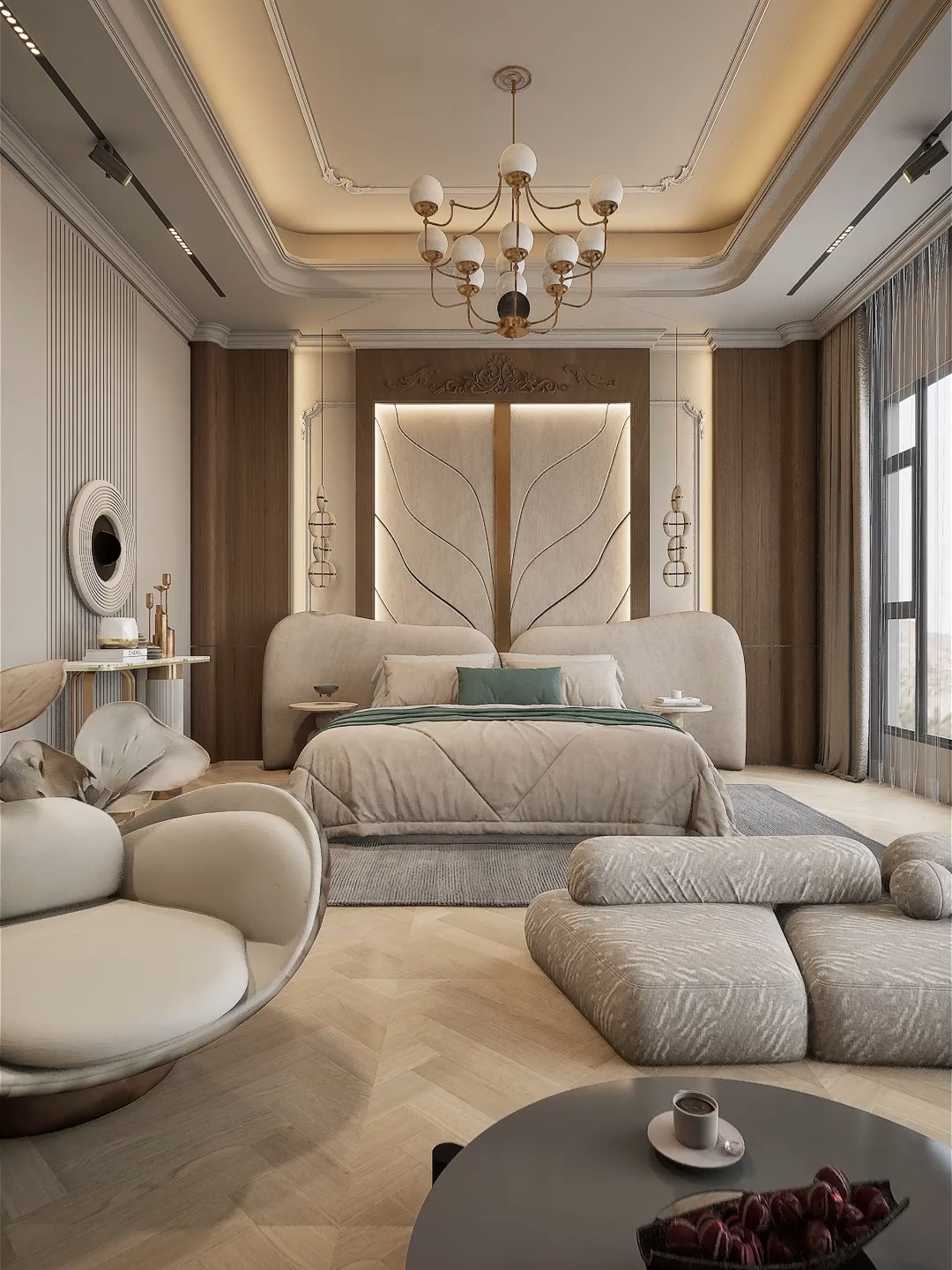 غرفة نوم ماستر من تصميمي في الكويت  master bedroom in kuwait designed by abdalelahasswad #interior #تصميم-داخلي #interiordesign #المملكة_العربية_السعودية #ديكورات_منزليه_داخليه #الامارات_العربية_المتحده🇦🇪 #ديكور #ديكورات #فخم #doubleheight #صالة-معيشة #غرف_نوم_مودرن #غرف_نوم #قطر #حمام #bathroom #الكويت