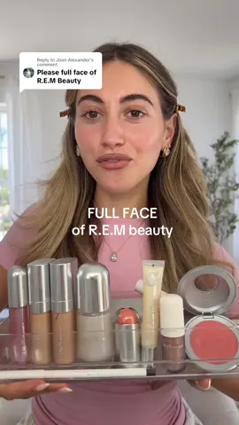 Replying to @Joan Alexander full face of @r.e.m. beauty 🫶🏻 who’s excited for the eternal sunshine tour 🤭  - #makeup #makeuptok #makeuptutorial #MakeupRoutine #fullface #fullfacemakeup #rembeauty #arianagrande #eternalsunshine 