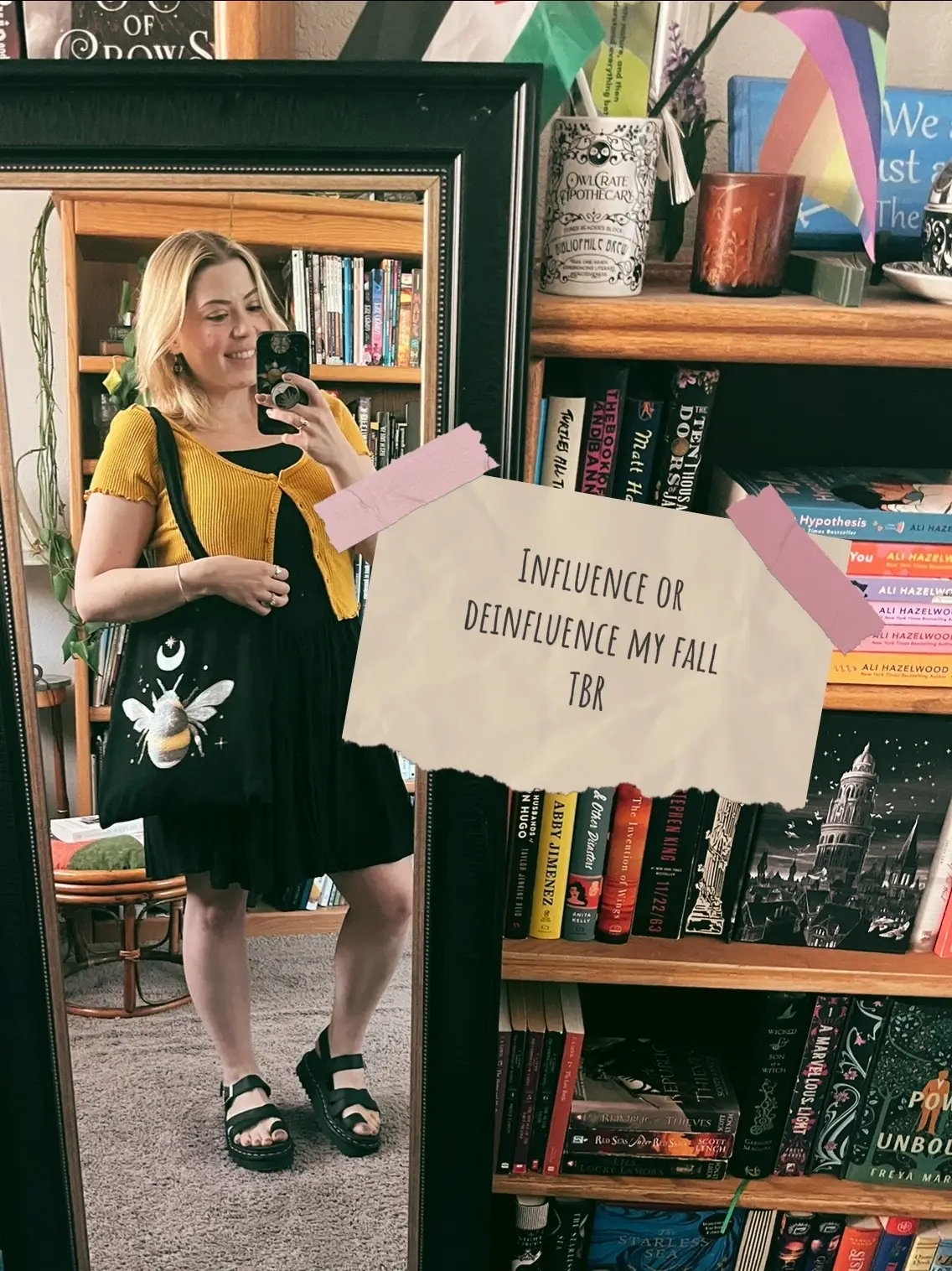 I don’t know how many of these I’ll get to since I am such a mood reader but this is my TBR for fall! I’m very easily influenced (except for Katabasis I’m already reading that one you won’t change my mind) but the others! Let me know what you recommend! I’m looking for fall vibes, cozy reads, light spookiness, the queerer the better. #BookTok #falltbr #fall #reading #books 