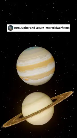 What if we turn Jupiter and Saturn into stars? #fyp #simulator #collision #universesandbox2 #solarsystem 