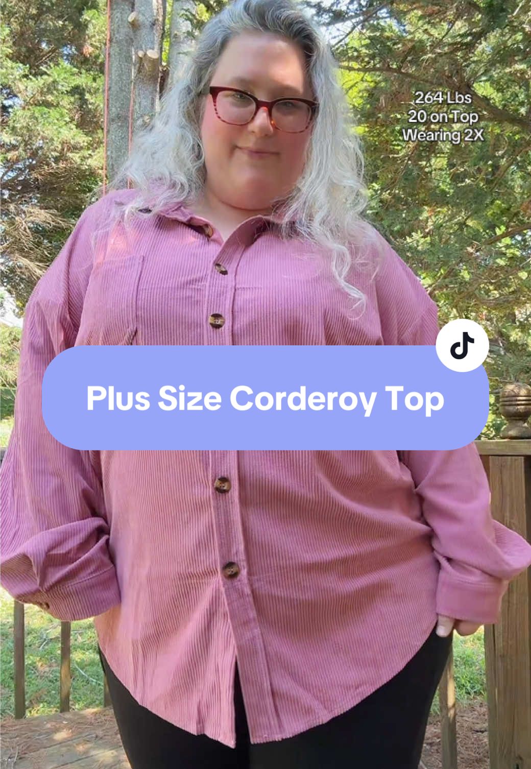 There’s something about a corduroy button-down that just feels like a hug. 💜 This one is oversized without being shapeless, comfy without looking frumpy, and yes — I’ve already worn it two times this week. 🌟 Wear it open with a tank, closed as a top, or tied at the waist. Fall layering = unlocked. 🧡 Link in orange cart before it sells out (again) #corduroy #plussizetop #plussizefashion #plussizefallfashion  #tiktokshopcreatorpicks  corduroy button down shirt for women, oversized corduroy jacket