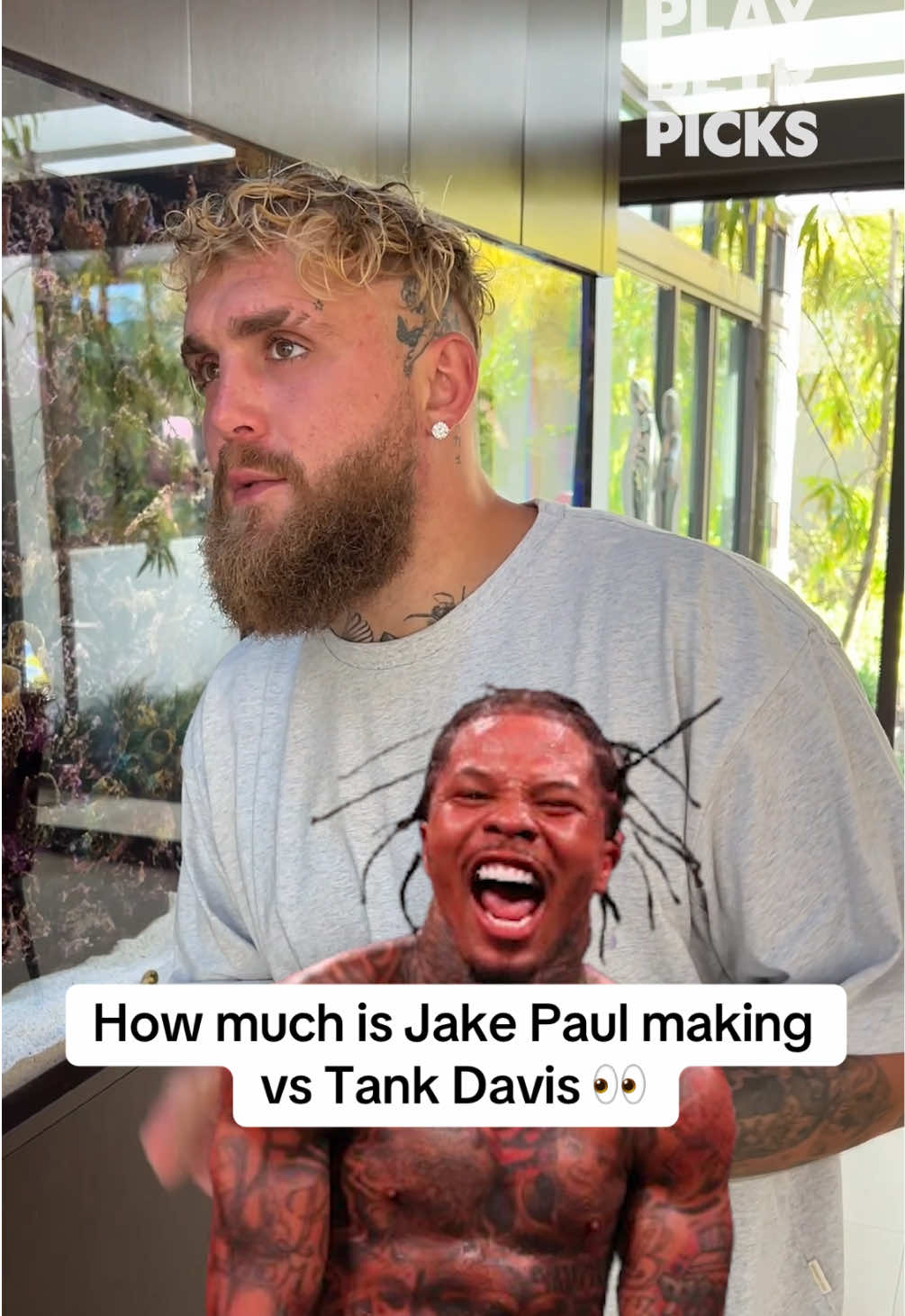 Jake Paul reveals how much he is making vs Gervonta Tank Davis 😳 #jakepaul #tankdavis #gervontadavis #boxing #nfl #football 