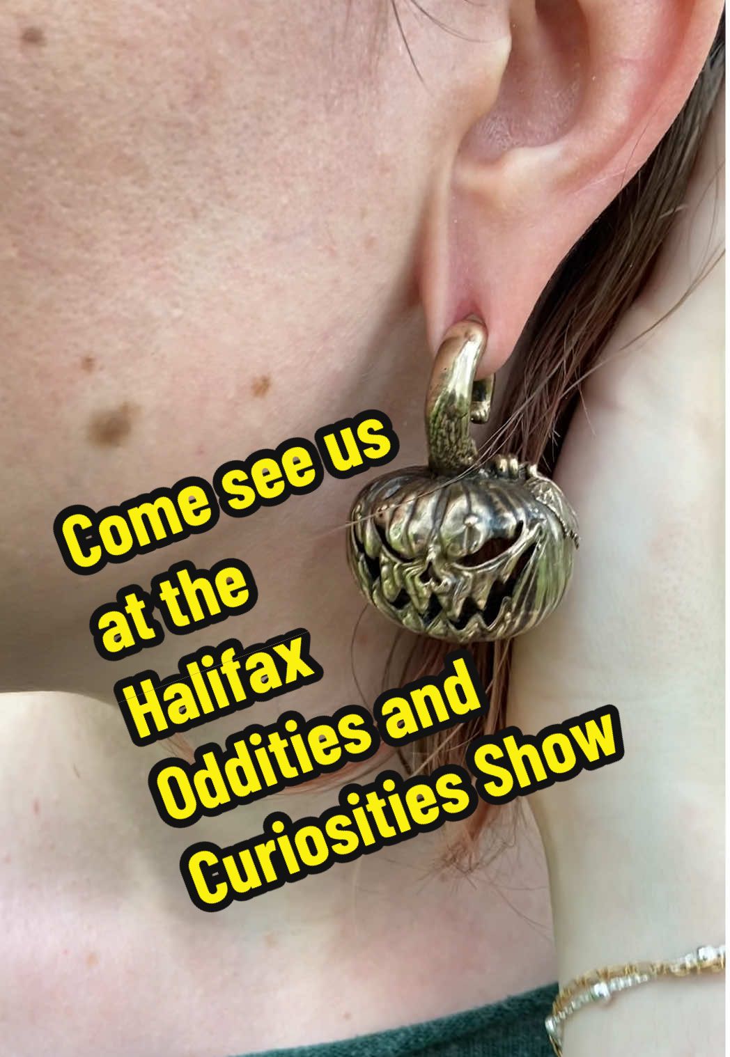 HALIFAX ODDITIES & CURIOSITIES SHOW Saturday, September 13, 2025 11am–5pm HALIFAX EXHIBITION CENTRE 200 Prospect Road, Halifax. All of these designs will be available for purchase. As well as some other favourites. #bodyjewelry #alternativestyle #earweights #stretchedlobes #novascotia 