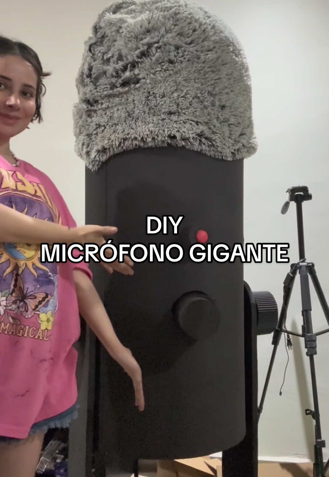 Un gran reto 😂💕 #microfono #yeti #DIY #tutorial #giant 
