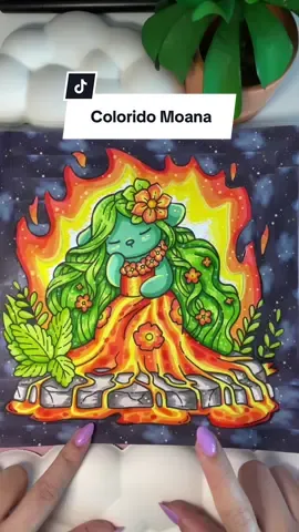 Definitivamente minha página preferida até o momento, e vocês, o que acharam? Já salva para se inspirar! . Livro: Cozy Hawaii @Jade Summer Coloring Books  . #livrodecolorir #moana #coloringbook #colorindo #jadesummer 