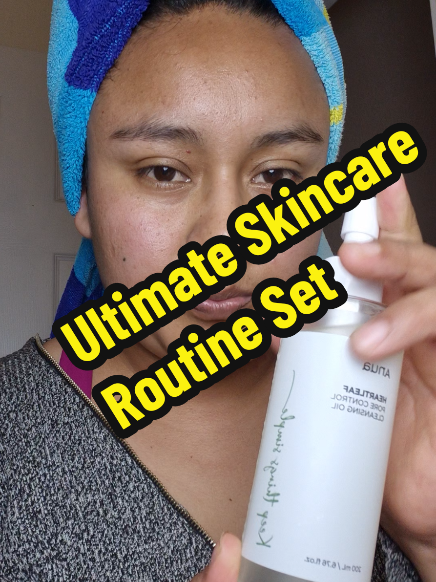Ultimate Skincare Routine Set nos ayuda a limpiar nuestro rostro #Skincare #anua #acne limpieza profunda  Ultimate Skincare Routine Set