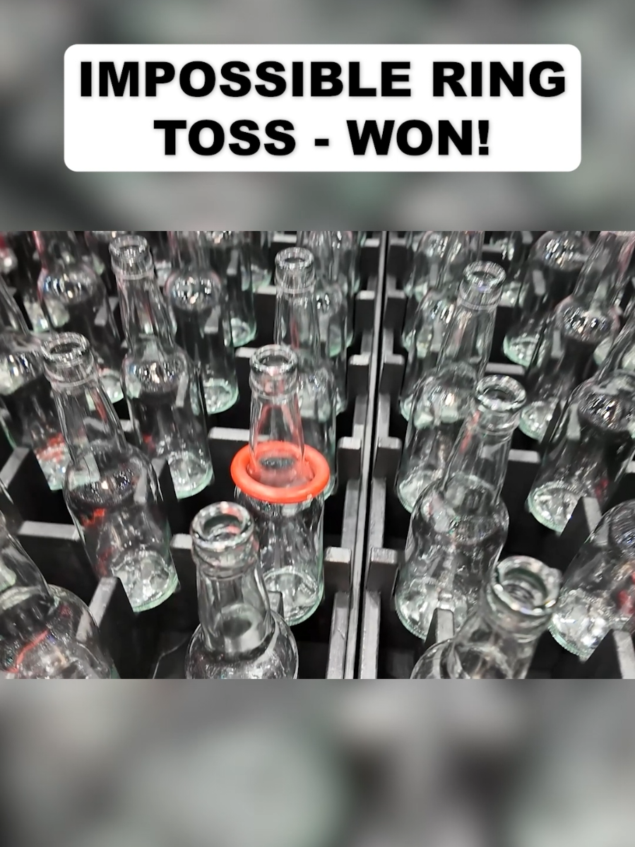 Ring Toss win! 🤯 #ringtoss #carnivalgames 