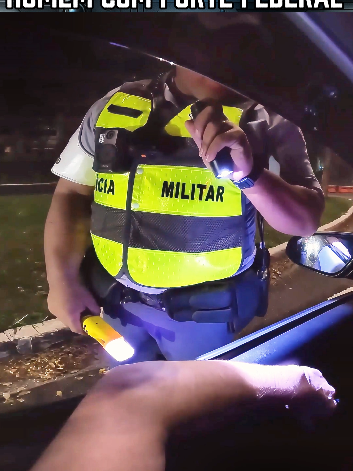 🚨 HOMEM É ABORDADO E APRESENTA PORTE FEDERAL #abordagempolicial #polícia #pmsp #policia #policiamilitar
