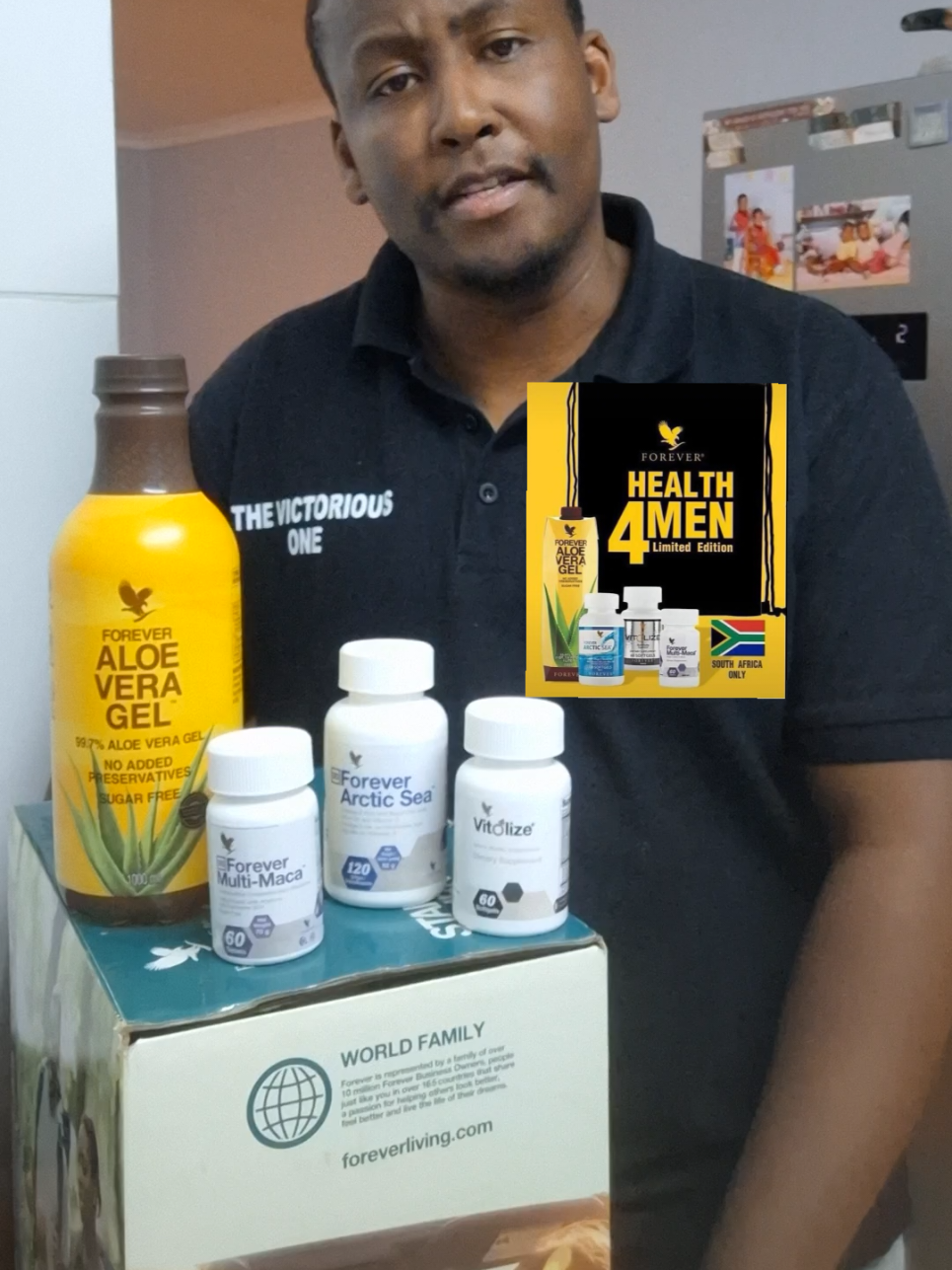 Health 4 Men Combo: * Aloe Vera Gel  * Arctic Sea * Multi Maca * Vitolize for Men. #foreverbusinessowner  #foreverlivingproducts  #health4mencombo 