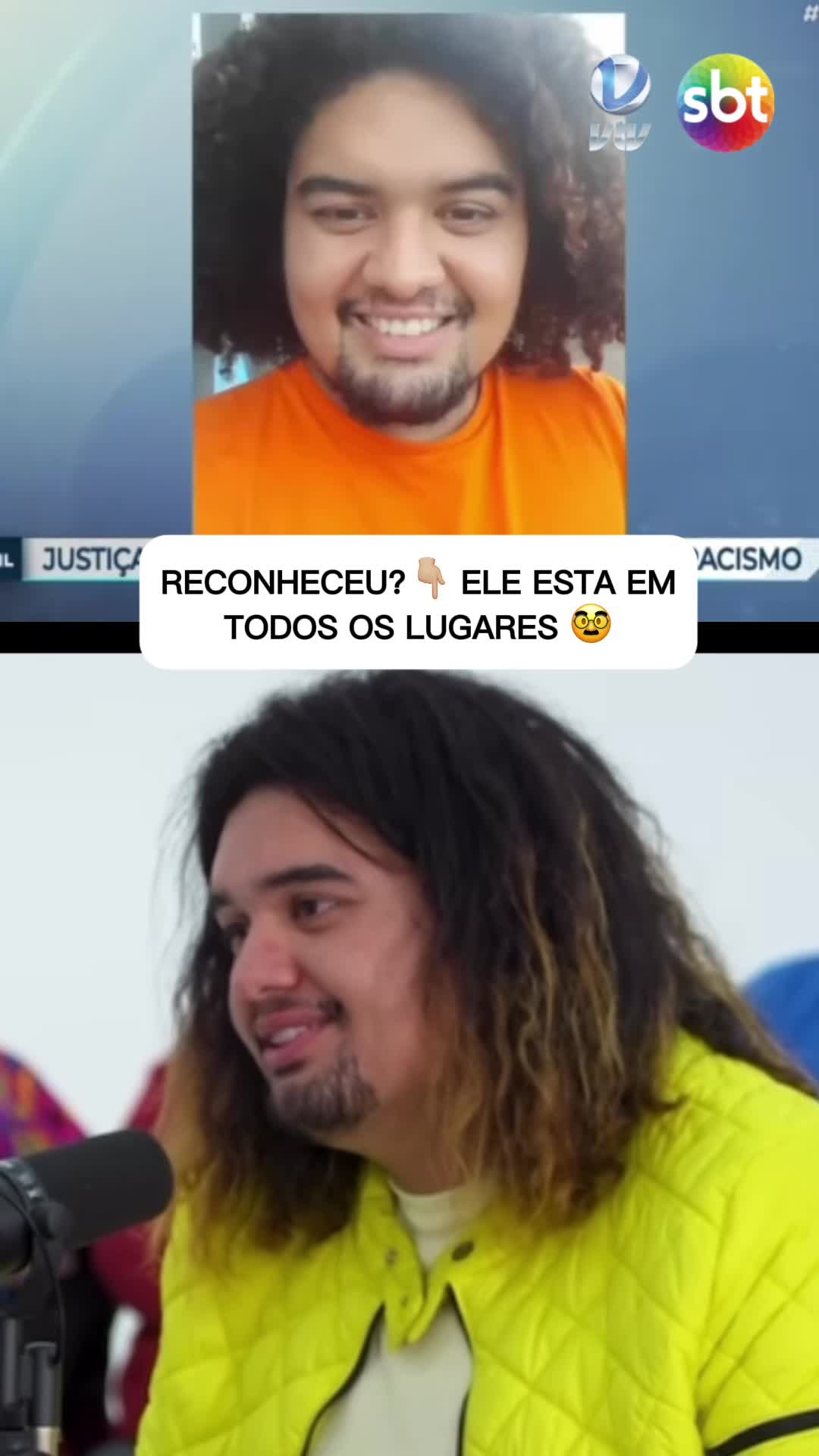 Lembra dele? 🤨 Ele está em tudo em todo lugar ao mesmo tempo 😂 #tudopode #televisão #sbt #vtvsbt #vtv #1vs30 #canalfoco #entrevista #vtvnews