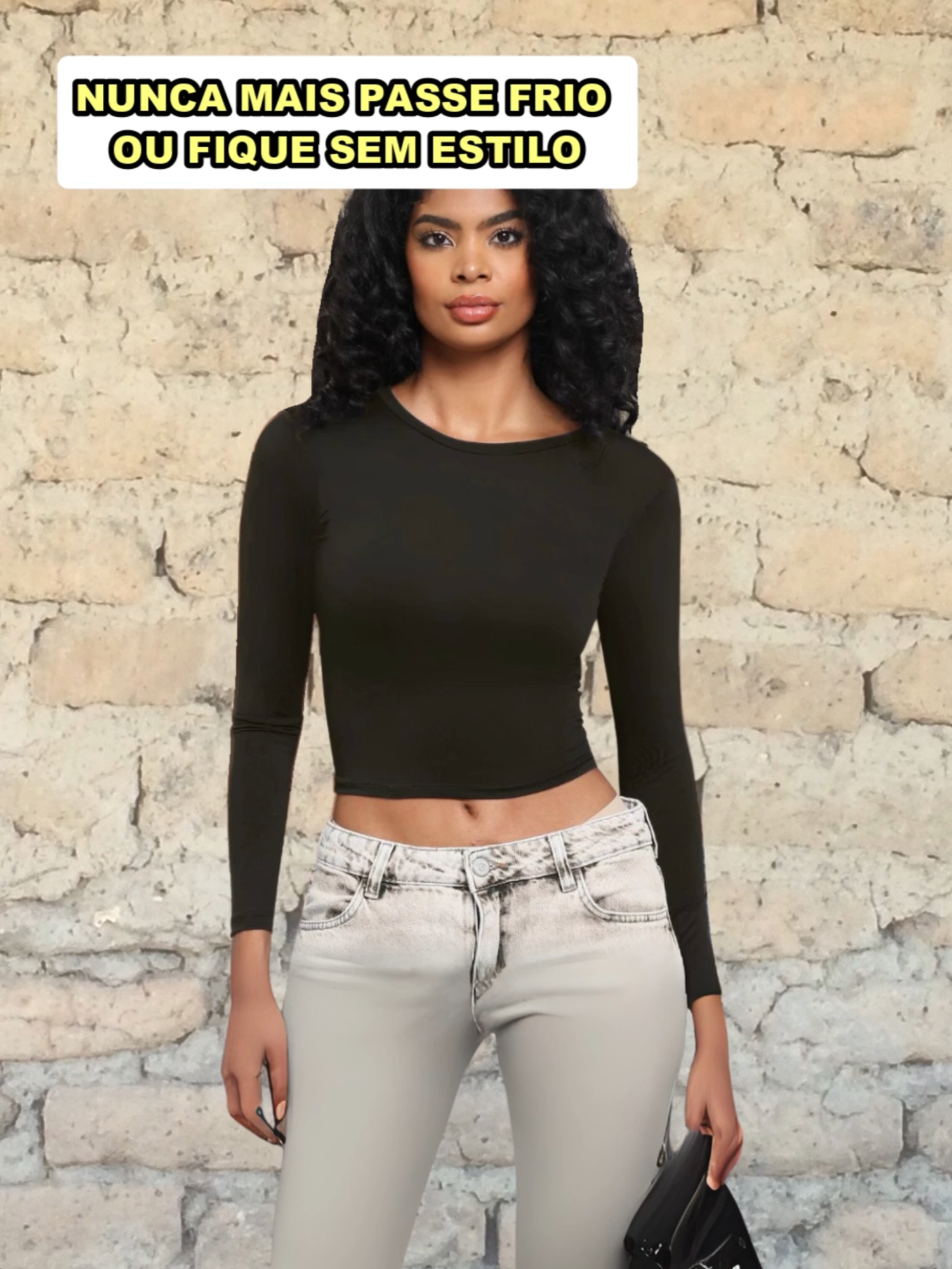 Blusa Feminina Manga Longa Dia A Dia Meia Estação De Compressão Colada Estilosa Social