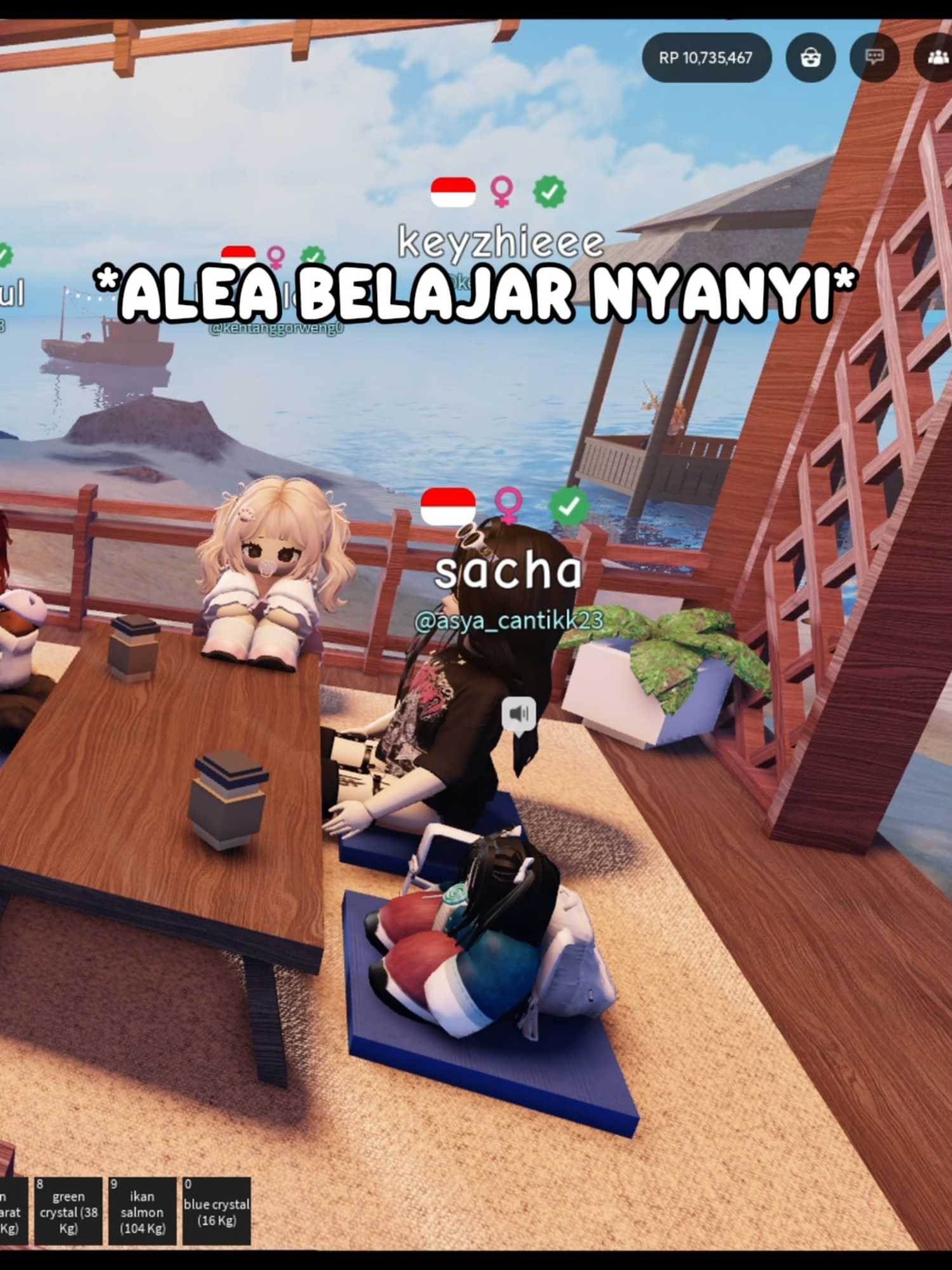 Bagian 67 | Alea belajar nyanyi. Map : IndoHangout #roblox #indohangout #fyp