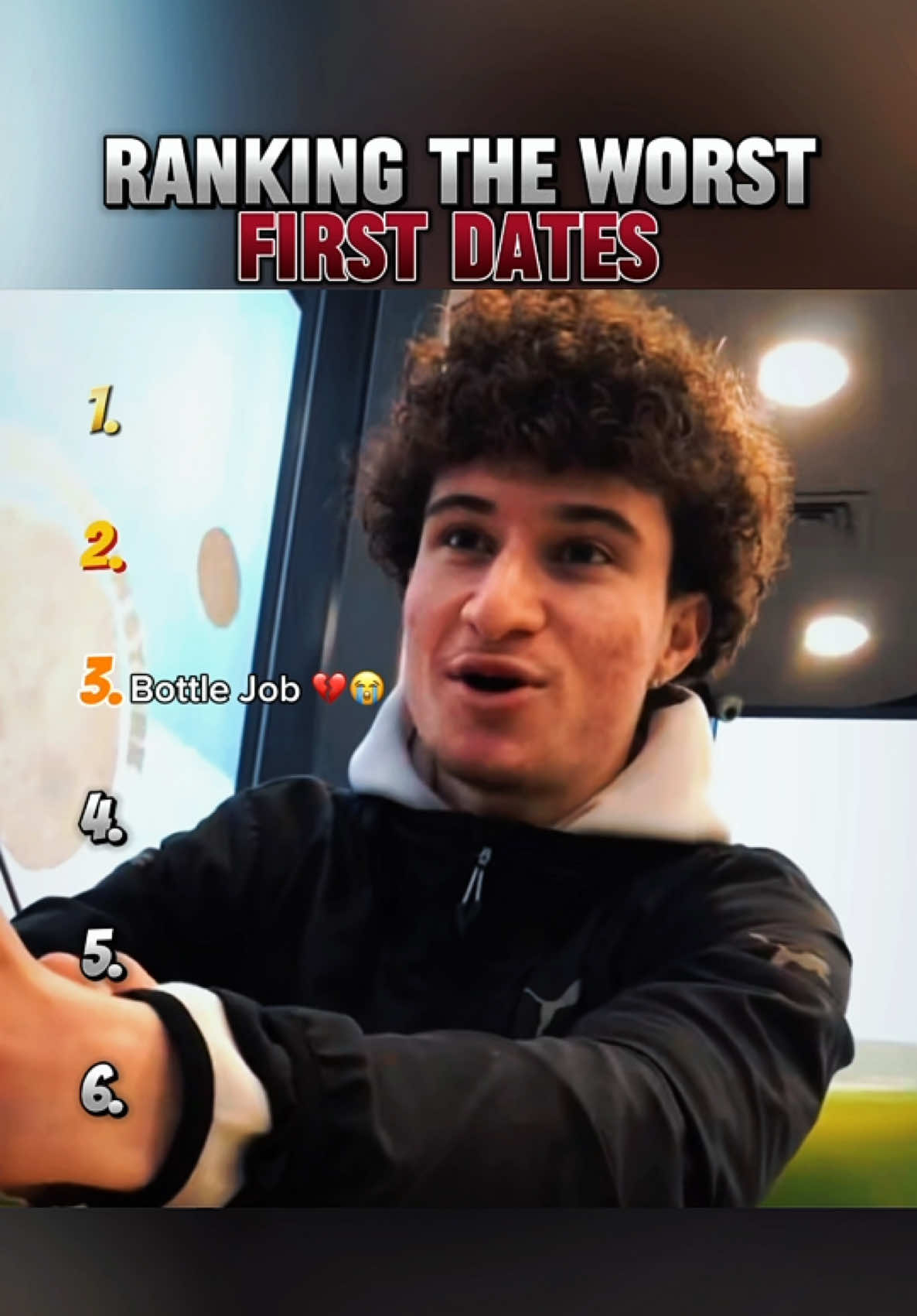 Ranking the worst first dates 😂 #datingfail #dating #tinder #hinge #funnymemes 