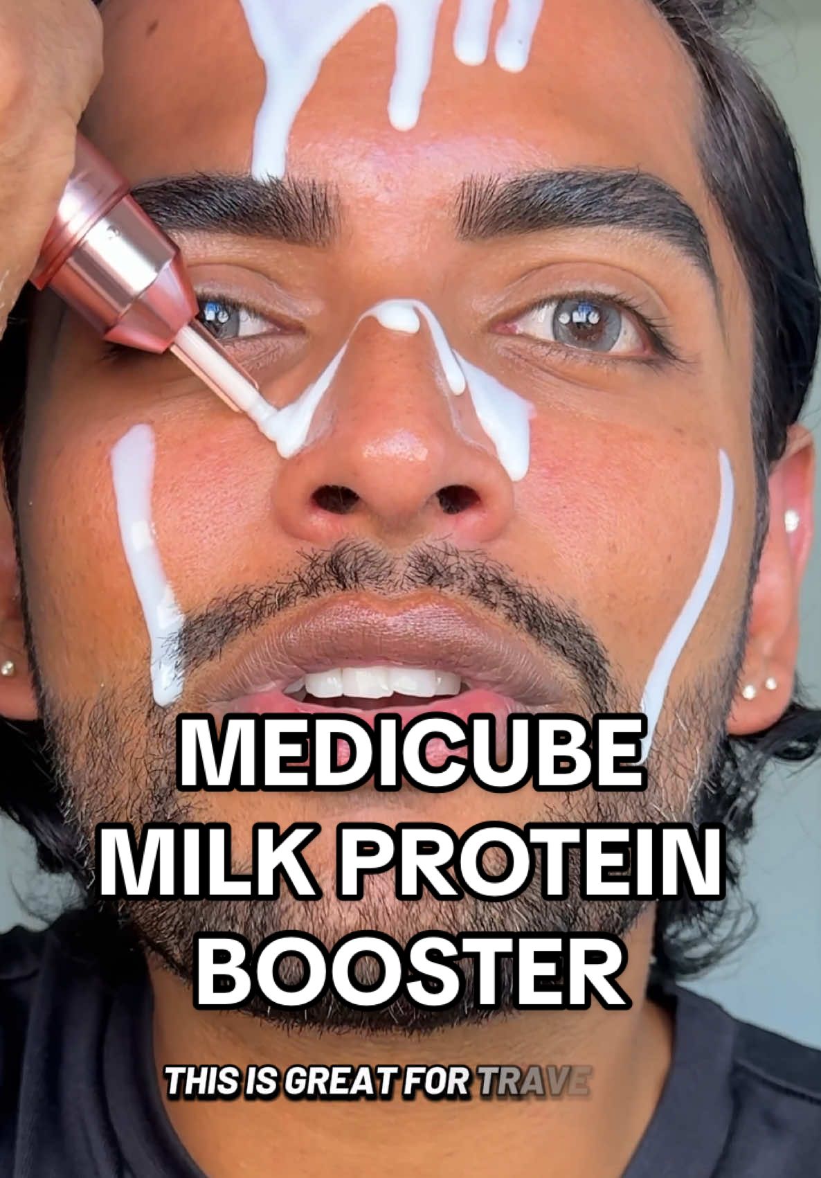 MILK PROTEIN BOOSTER for the baby soft skin!! 🥛✨ #medicube #medicubecollagenmilkboosterserum #koreanskincare #kbeauty 