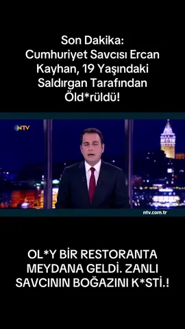 Son Dakika: Cumhuriyet Savcısı Ercan Kayhan, 19 Yaşındaki Saldırgan Tarafından Öld*rüldü! #savcı #ercankayhan #cumhuriyetsavcısı #istanbul #çekmeköy 