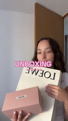 Unboxing miu miu, loewe 💌 #unboxingvideo #unboxings #unboxingwithme 