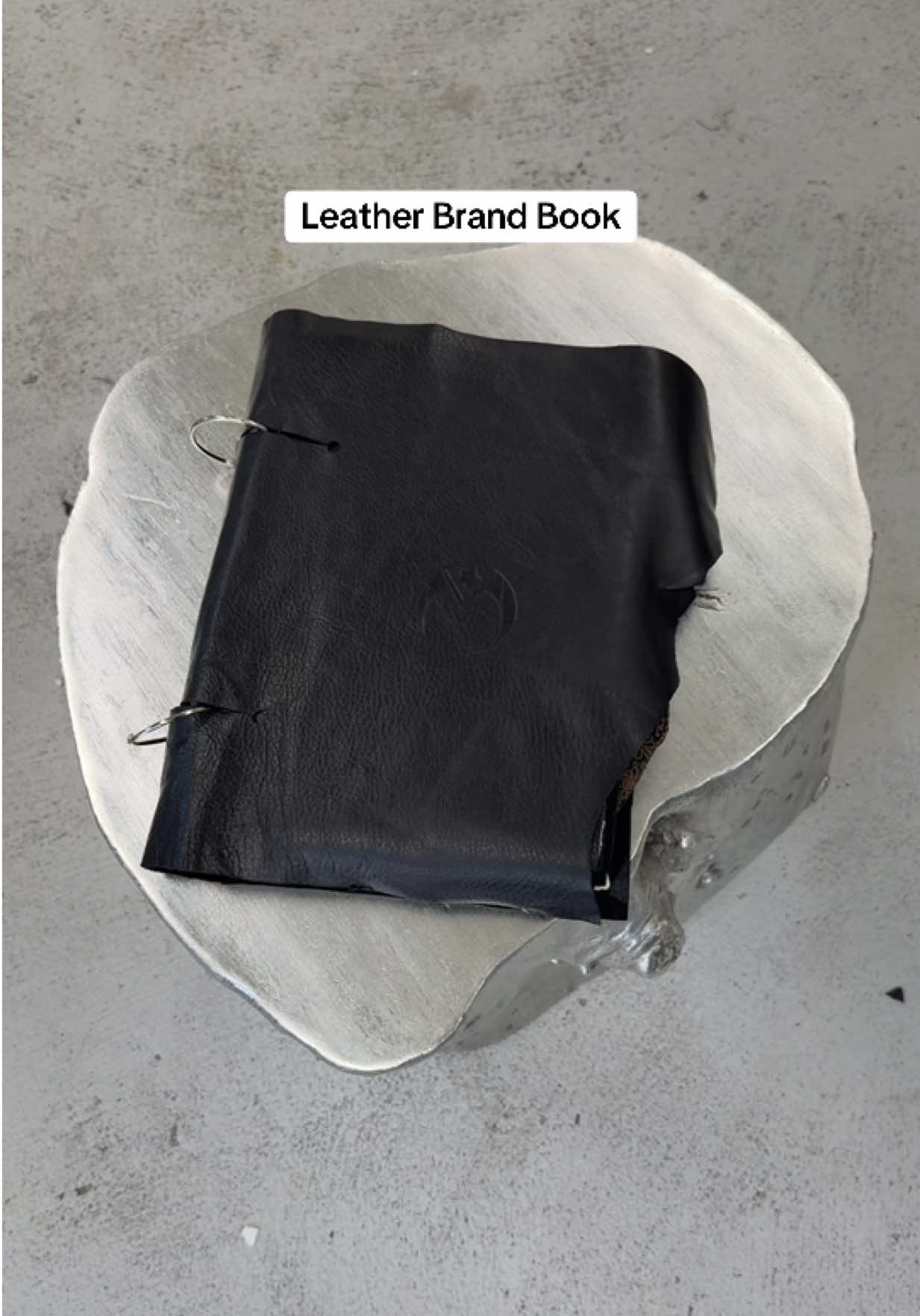 Made this brand book / portfolio for a prize/fund. Hand cut all pages out of cowhide leather and printed all images on handmade paper. Took about two weeks to finish 