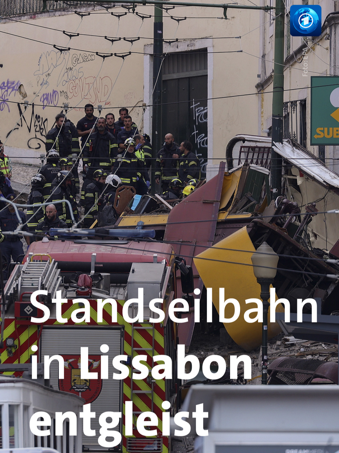 Beim Unglück einer bei Touristen beliebten Standseilbahn in Lissabon sind mindestens 15 Menschen ums Leben gekommen. Rund 18 weitere wurden verletzt, sagte ein Sprecher der örtlichen Rettungsdienste. #tagesschau #nachrichten #lissabon #unfall