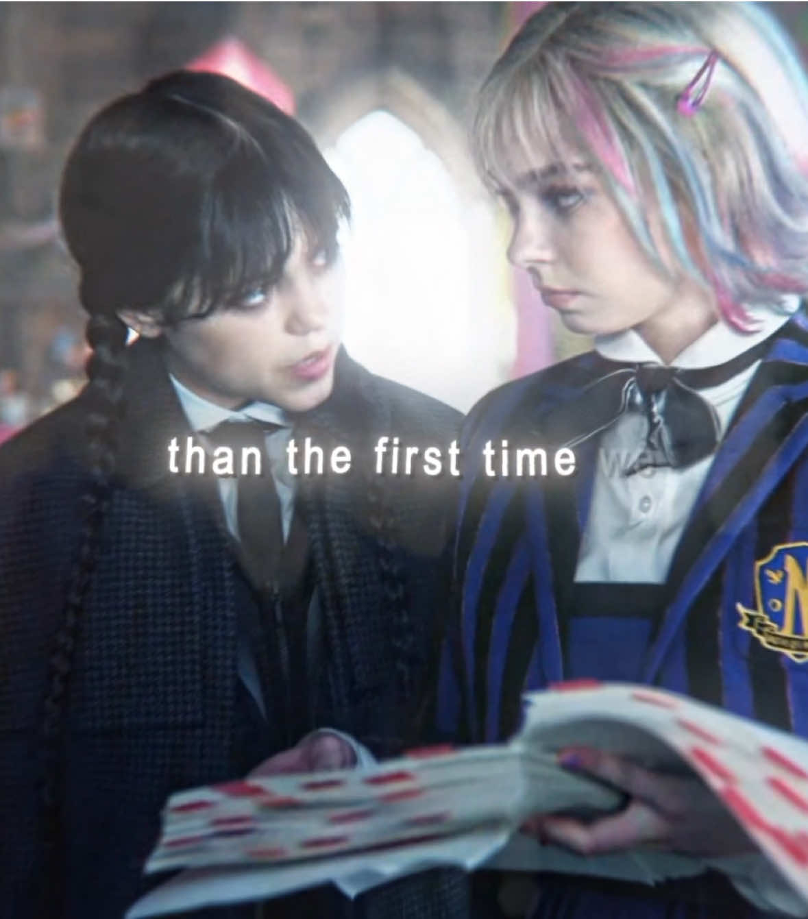 Netflix we need wenclair (this is a draft but im posting it rn cause im bored)  {#aftereffects #wednesdayaddams #wenclair #wednesdayedit #enidsinclair }
