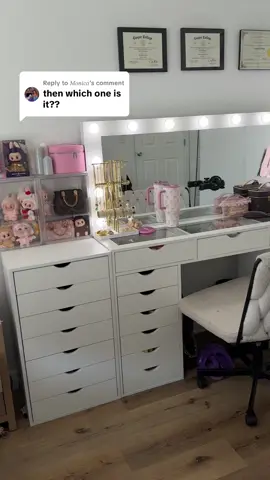Replying to @𝑀𝑜𝑛𝑖𝑐𝑎 sorry I never have video clips but I meant to reply to the comment so long ago! #vanity #vanitysetup 