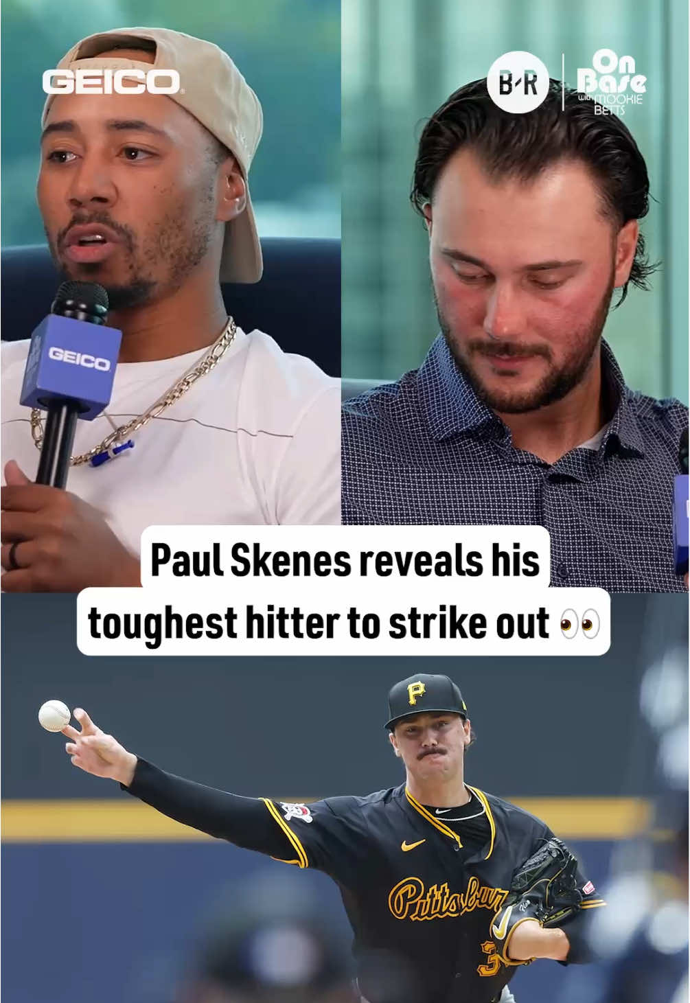Paul Skenes’ toughest hitter to strike out is on the Dodgers… and it’s not Ohtani 👀 @GEICO #MLB #baseball #dodgers #pirates 