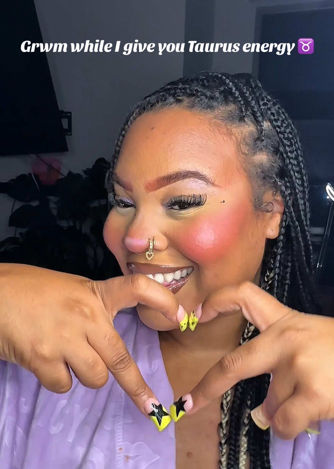 Grwm while I give y’all some Taurus humor ♉️🤩 #grwm #tauruswoman #taurushumor #blackgirlcontentcreator #blackgirlmakeup 
