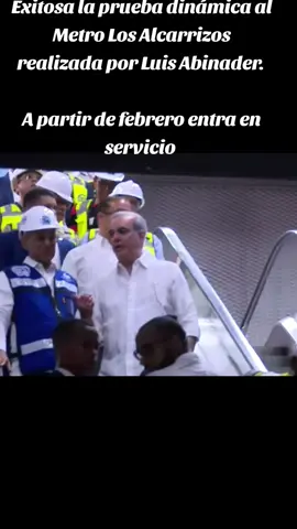 Exitosa la prueba dinámica al Metro Los Alcarrizos realizada por Luis Abinader.  A partir de febrero los ciudadanos de Los Alcarrizos, Pantoja, Palmarejo, Pedro Brand, Herrera, podrán, por una suma muy baja, transportarse rápido, cómodo y seguro.