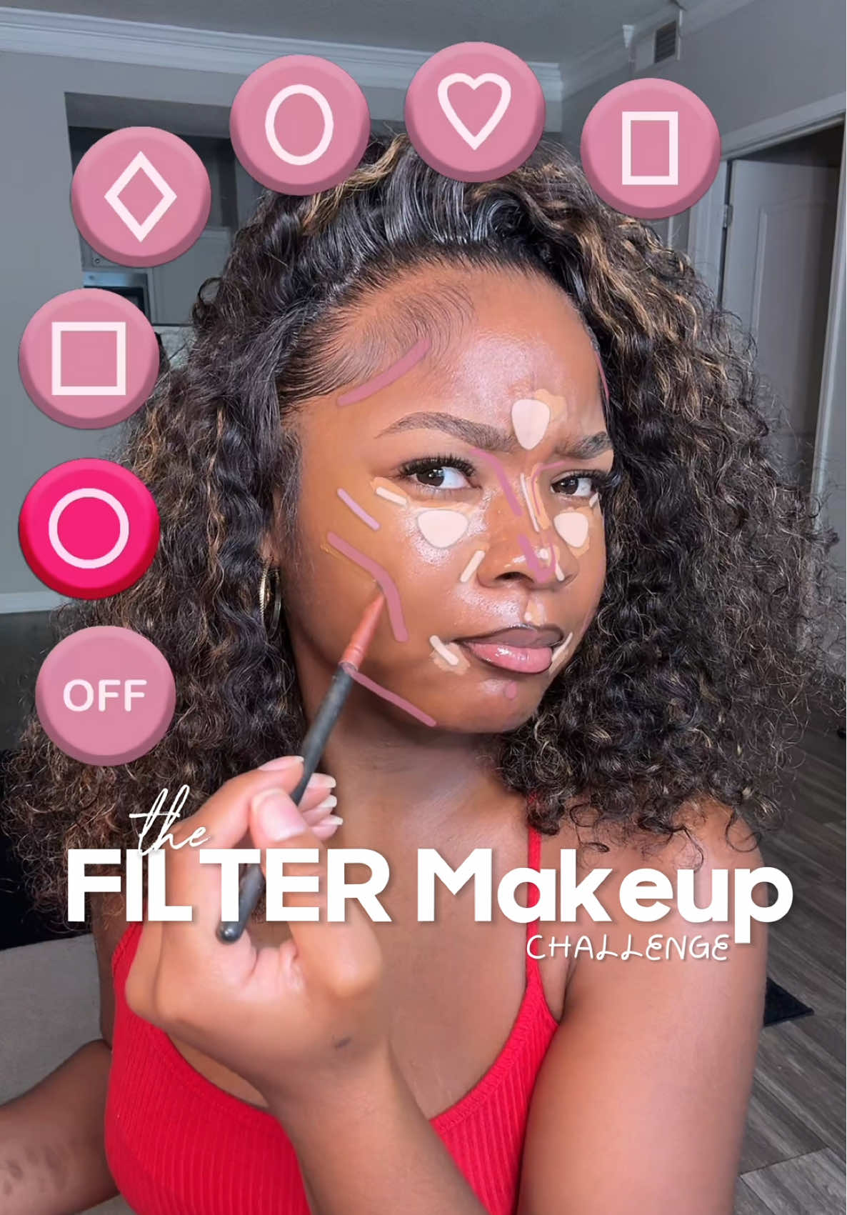 Would you use a makeup FILTER to do your makeup? Because I sure did & idk what to think 😭😭 yall like it or no?? @NYX Professional Makeup @Ruby Kisses @sephora  #blackgirlmakeup #makeupfilter #roundfacemakeup #blackgirlmakeuptutorial 