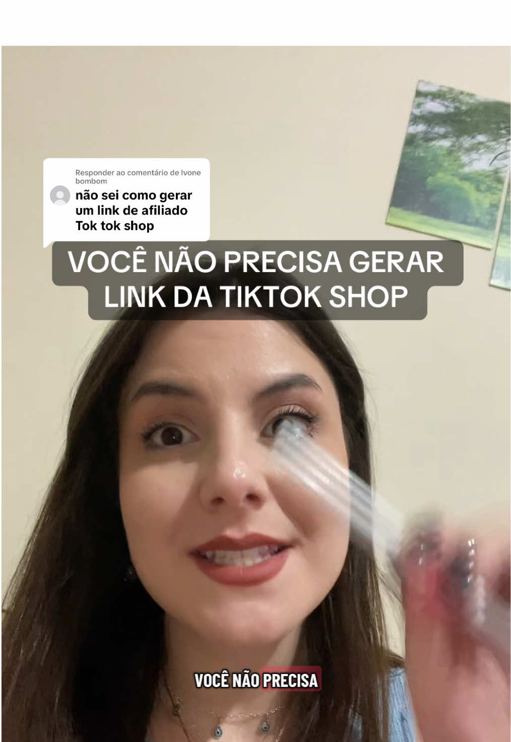 Respondendo a @Ivone bombom como colocar link de afiliado da TikTok shop #afiliado #marketingdeafiliados #afiliadosiniciantes #marketingdigital #tiktokshop 