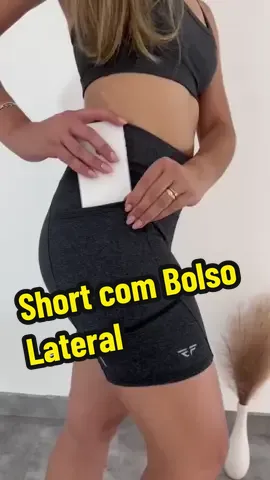Short Com Bolso Para Corrida Academia Feminino Compressão #short #malhar #shortcorrida #caminhada 