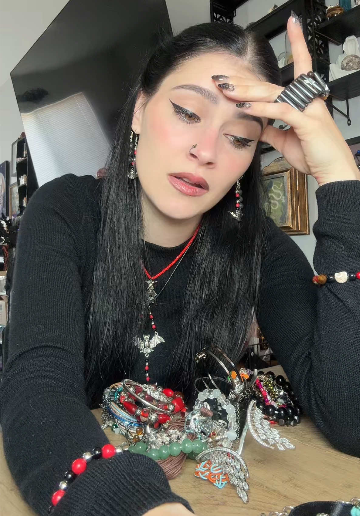 ALL MY JEWELRY IS IN THIS MYSTERY JEWELRY JAR!!!! 😻 pt 5 of the 18lb jar!!! #fypシ゚viral #mysteryjewlerygirl #alttiktok #trendingvideo #mysteryjewelryjar  