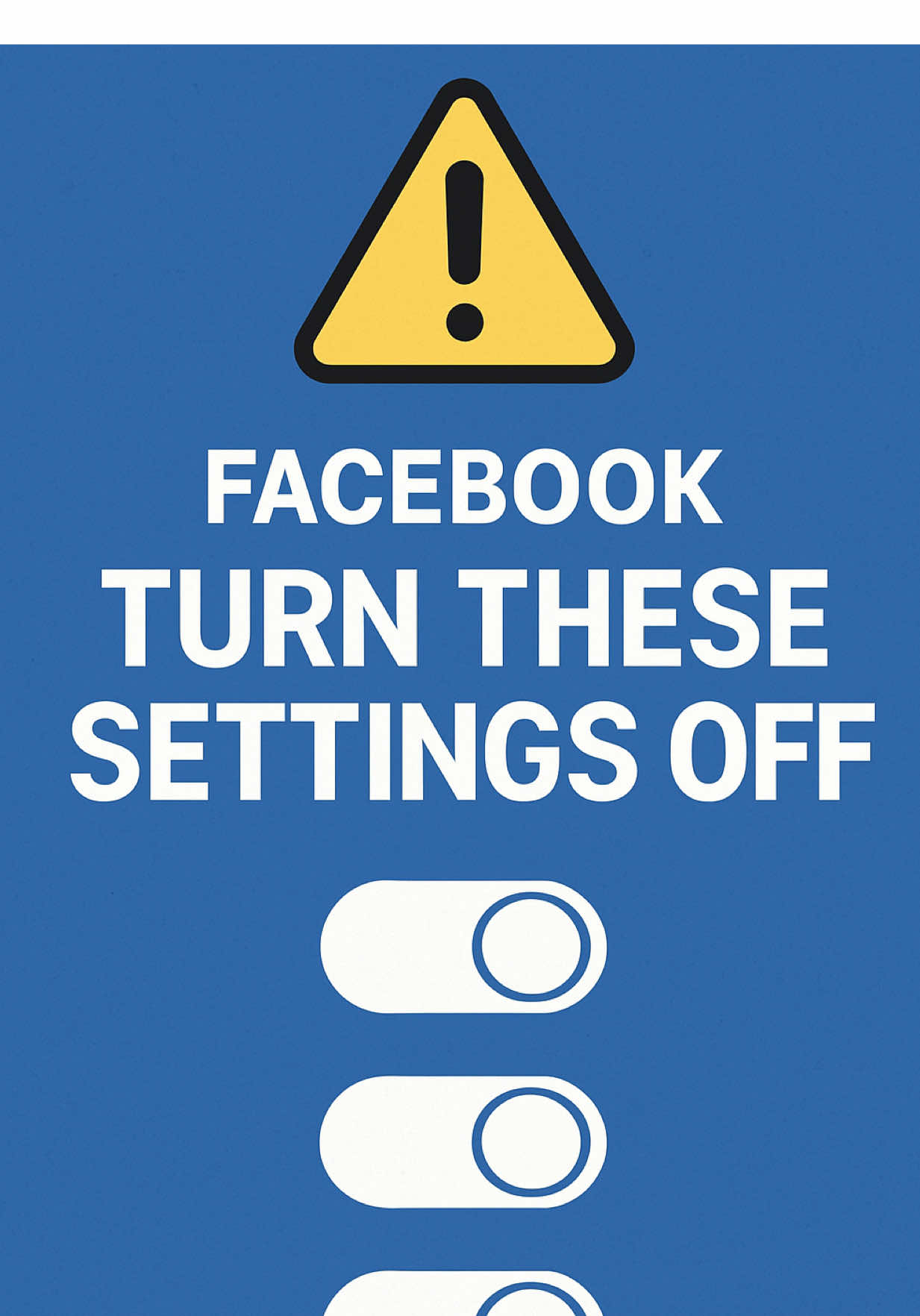 Facebook Warning ⚠️ Turn These Settings Off Now! #facebook #viral #story 