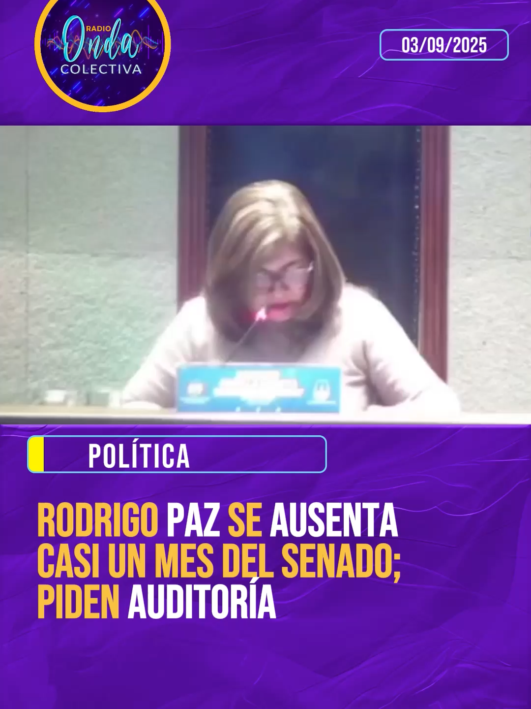 #Política | El senador Rodrigo Paz volvió a pedir licencia en el Parlamento y su colega Pedro Benjamín Vargas reclamó por las ausencias de casi un mes del candidato a Presidente. #auditoría #Senado #RodrigoPaz #candidatos