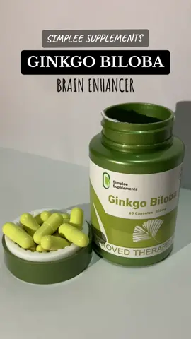 Simple Ginkgo Biloba Capsule Supplements - FDA Approved | 500mg | 60 Capsules - Designed to Help Support Mental Sharpness, Brain Function, and Memory Clarity with the Natural Power of Ginkgo Biloba for Everyday Focus and Wellness #gingkobiloba #brainbooster #simpleesupplements 